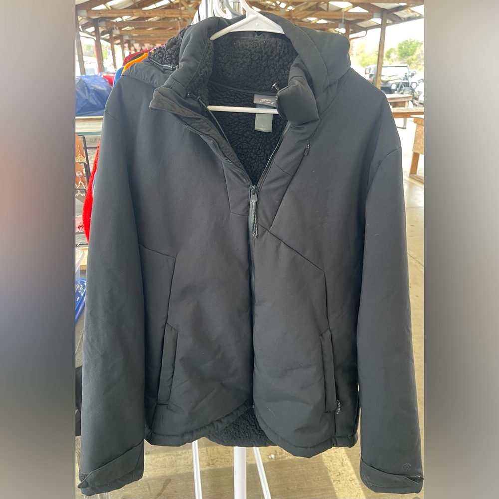 Men’s Champion Black Hooded Coat